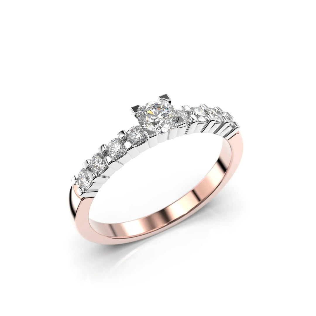 Festive Timanttisormus Sophia 0,45 ct Punakulta