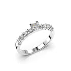 Festive Sophia timanttisormus 0,45 ct valkokulta