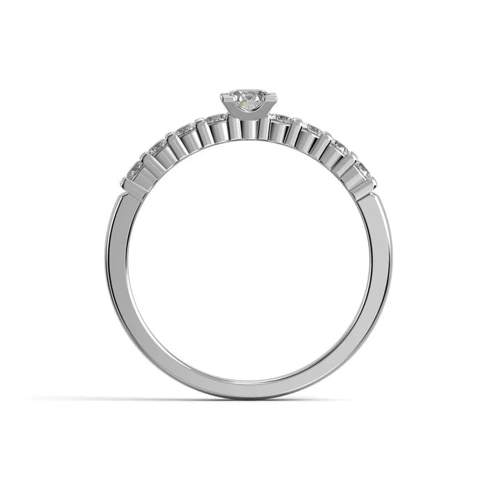 Festive Timanttisormus Sophia 0,45 ct Valkokulta