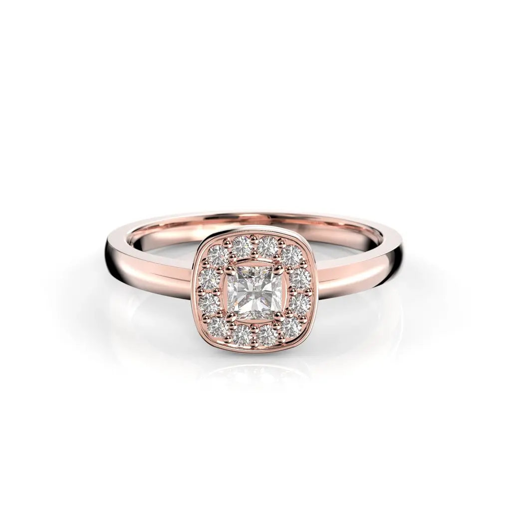 Festive Alicia Timanttisormus 0,33 ct punakulta