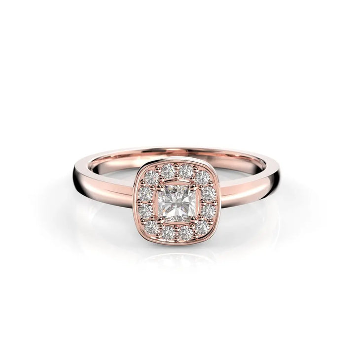 Festive Alicia Timanttisormus 0,33 ct punakulta