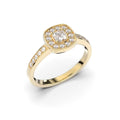 Festive Alicia timanttisormus 0,43 ct keltakulta