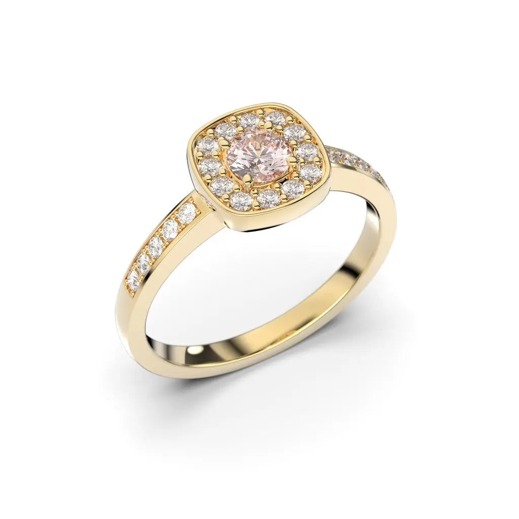 Festive Alicia Morganiitti timanttisormus 0,22 ct keltakulta