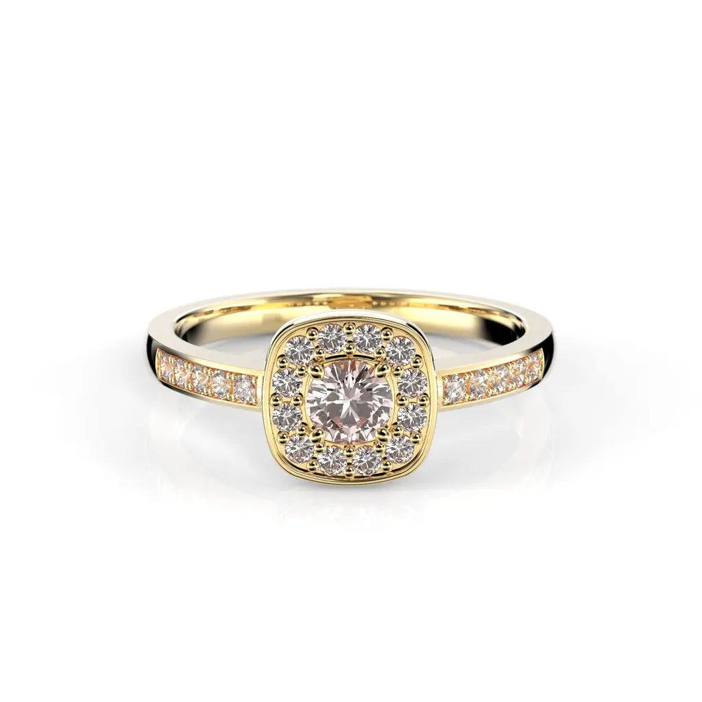 Festive Alicia Morganiitti timanttisormus 0,22 ct keltakulta