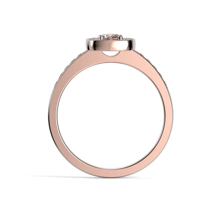 Festive Alicia Morganiitti timanttisormus 0,22 ct punakulta