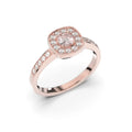 Festive Alicia Morganiitti timanttisormus 0,22 ct ruusukulta