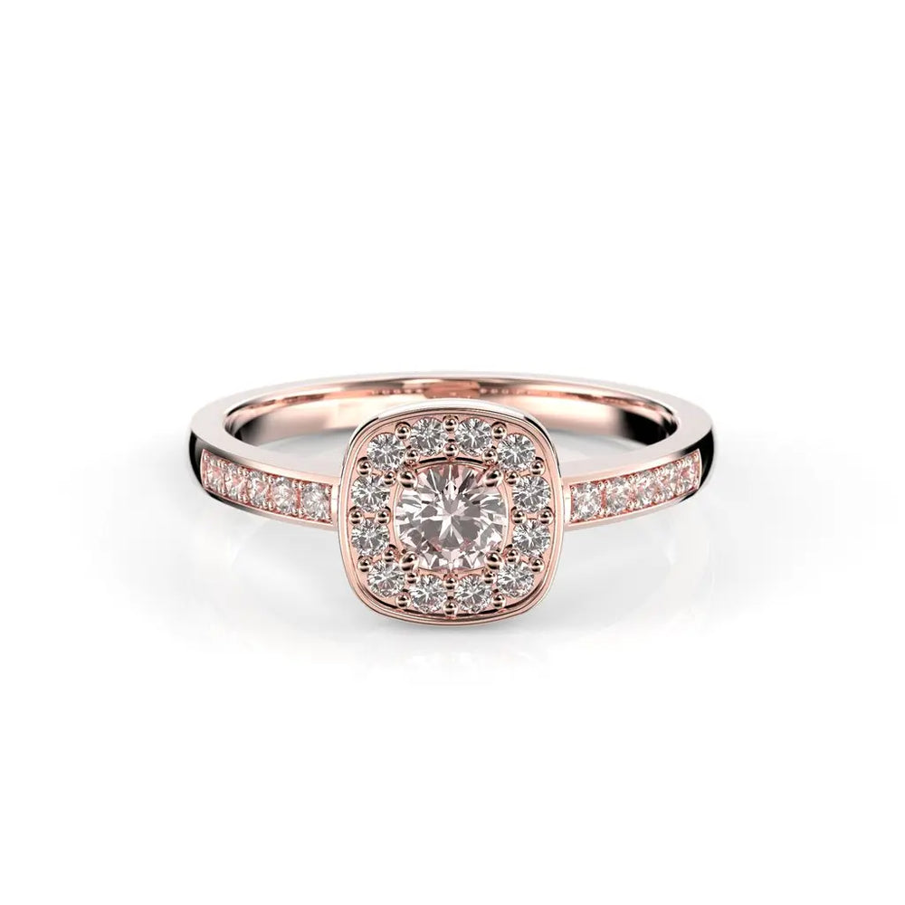 Festive Alicia Morganiitti timanttisormus 0,22 ct punakulta