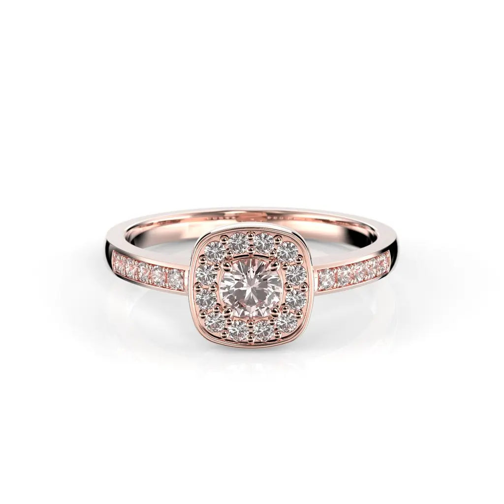 Festive Alicia Morganiitti timanttisormus 0,22 ct punakulta