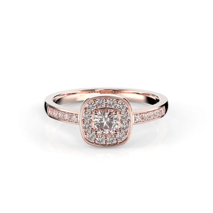Festive Alicia Morganiitti timanttisormus 0,22 ct punakulta