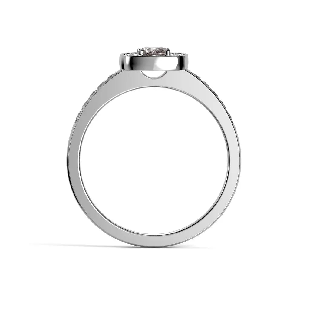 Festive Alicia Morganitti timanttisormus 0,22 ct valkokulta