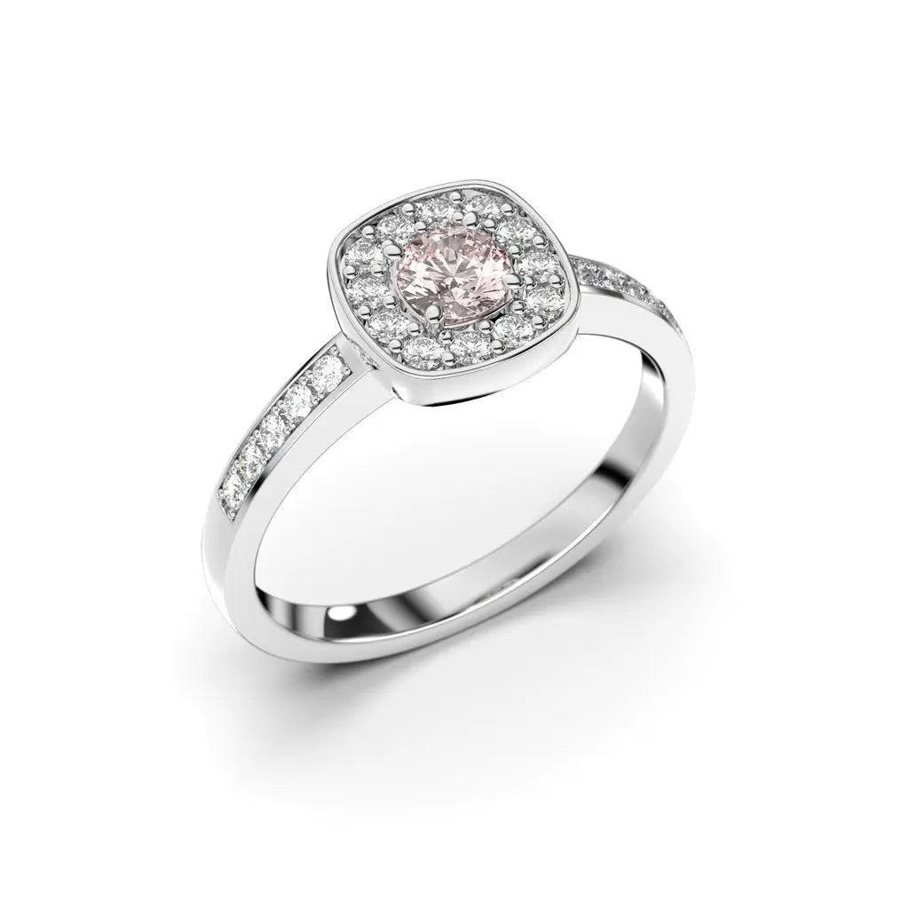 Festive Alicia Morganitti timanttisormus 0,22 ct valkokulta