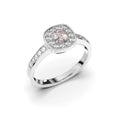 Festive Alicia Morganiitti timanttisormus 0,22 ct valkokulta