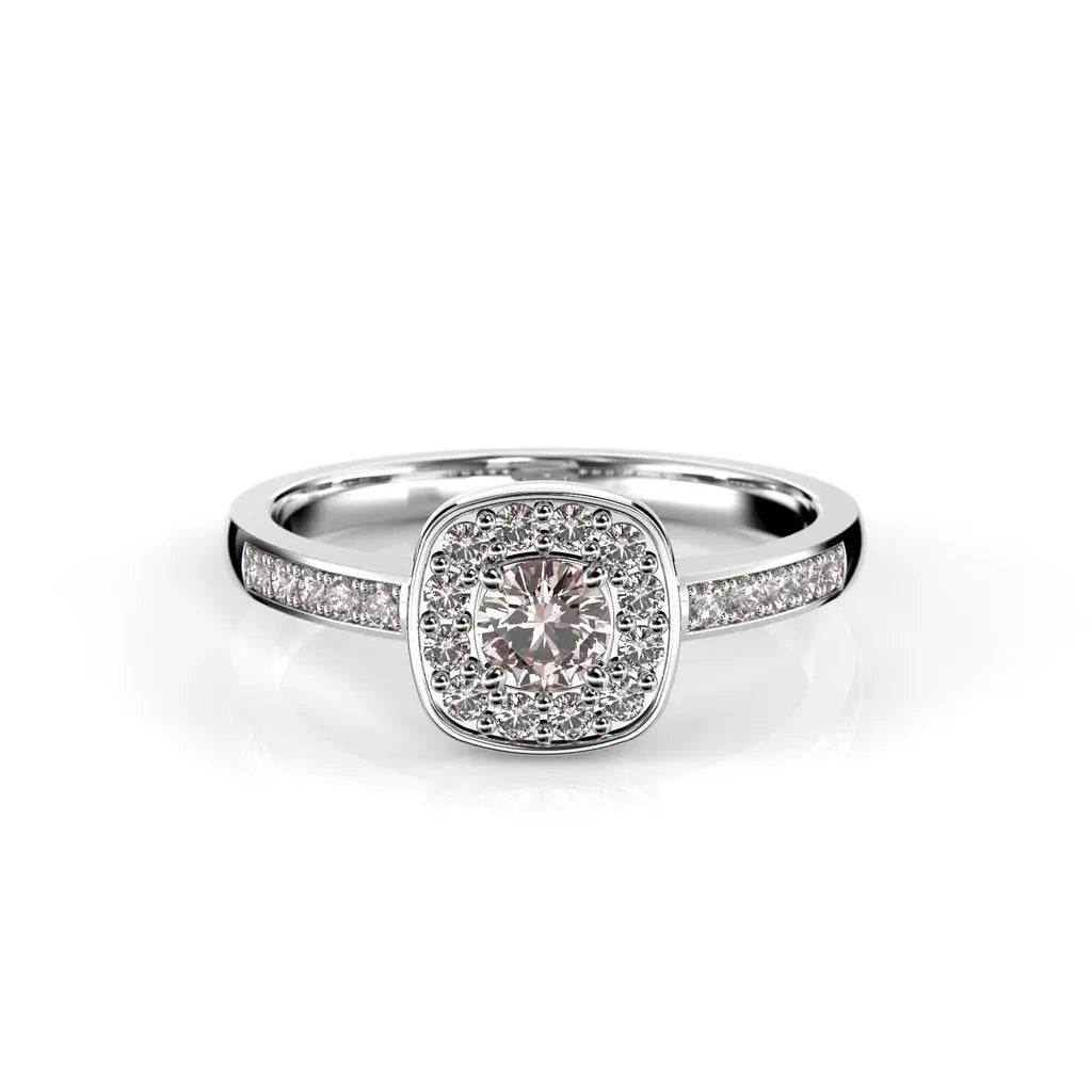 Festive Alicia Morganitti timanttisormus 0,22 ct valkokulta