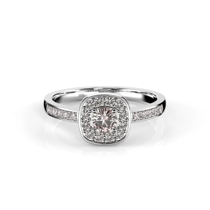 Festive Alicia Morganitti timanttisormus 0,22 ct valkokulta