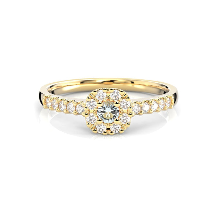 Festive Jasmin akvamariini-timanttisomus 0,18 ct