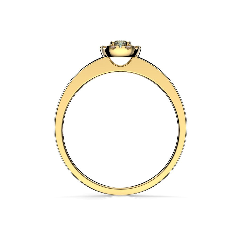 Festive Jasmin akvamariini-timanttisormus 0,08 ct 