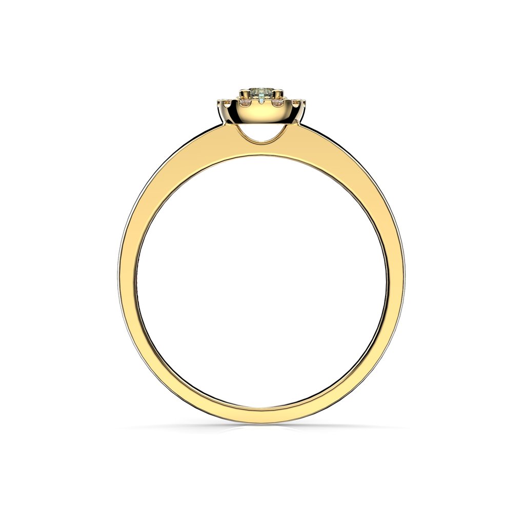 Festive Jasmin akvamariini-timanttisormus 0,08 ct 