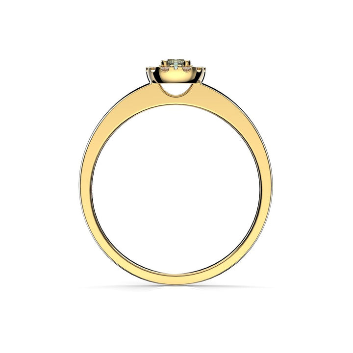 Festive Jasmin akvamariini-timanttisormus 0,08 ct 
