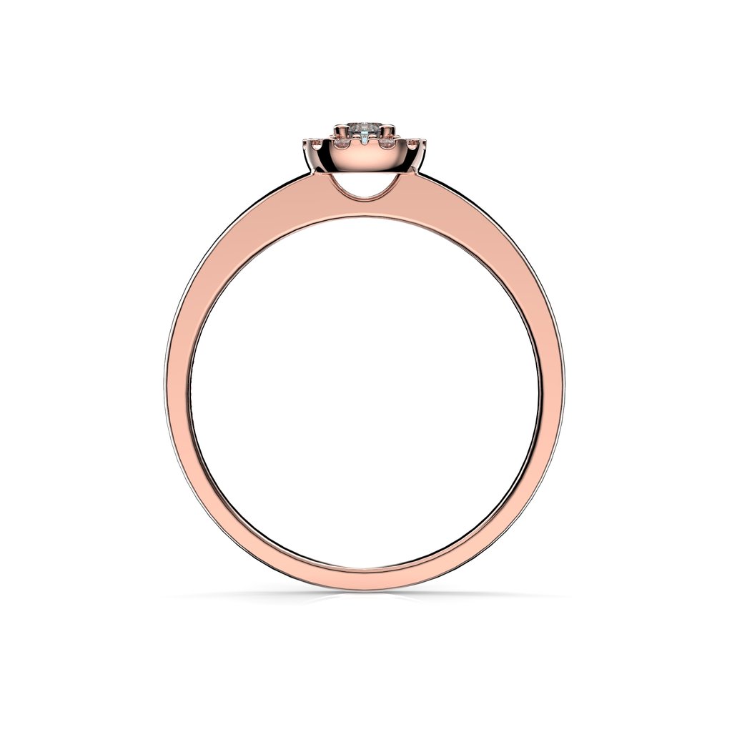 Festive Jasmin akvamariini-timanttisormus 0,08 ct 