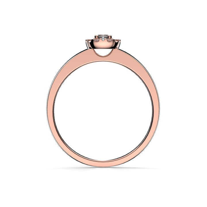 Festive Jasmin akvamariini-timanttisormus 0,08 ct 