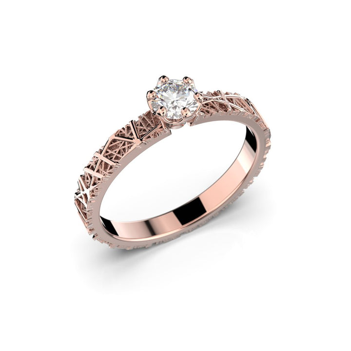 Festive Routa Ikirakka timanttisormus punakulta 0,23 ct tuotekuva