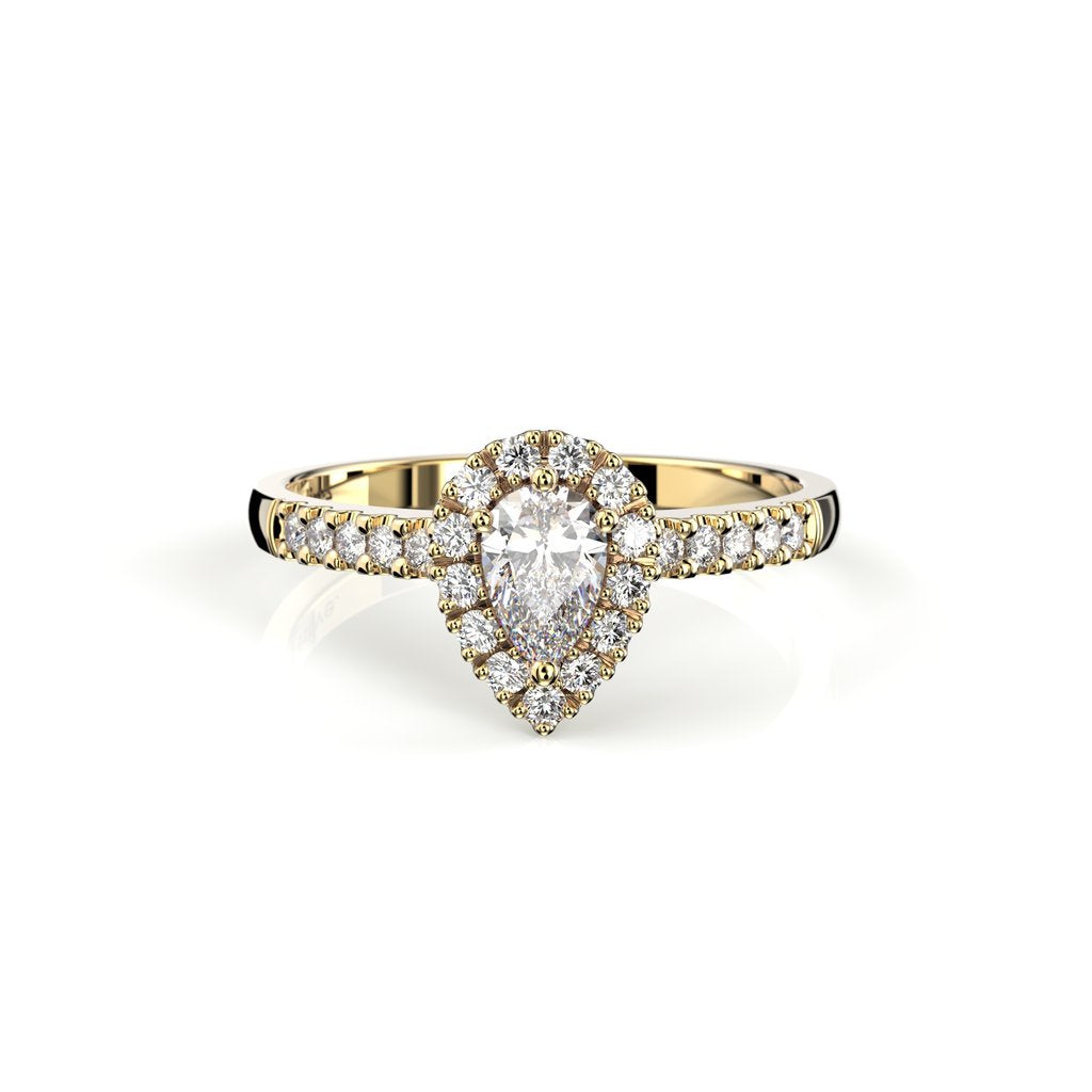 Festive Timanttisormus Penelope 0,53 ct Keltakulta