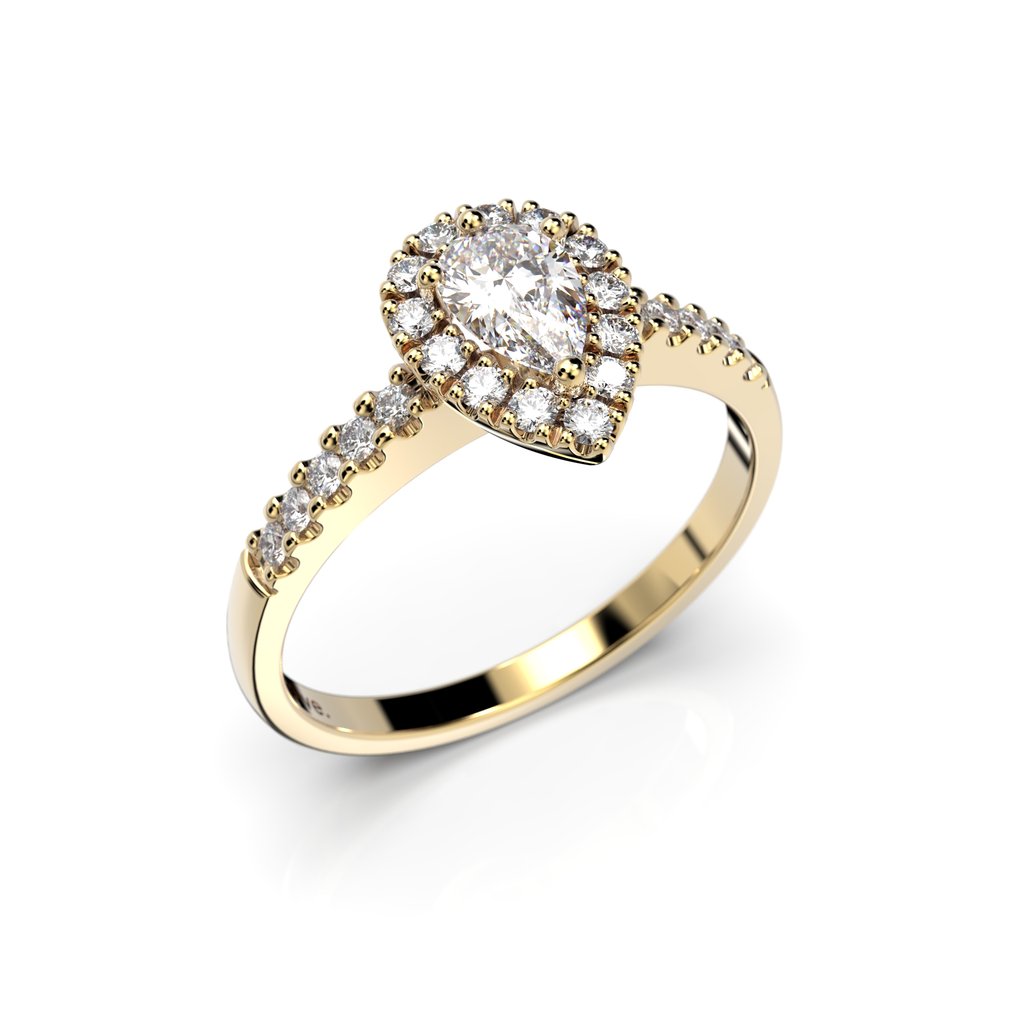 Festive Timanttisormus Penelope 0,53 ct Keltakulta