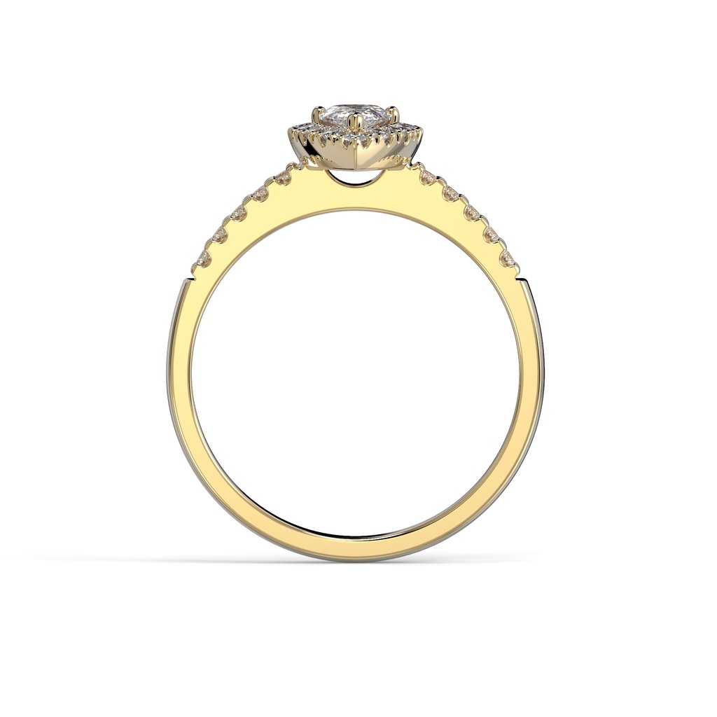 Festive Timanttisormus Penelope 0,53 ct Keltakulta
