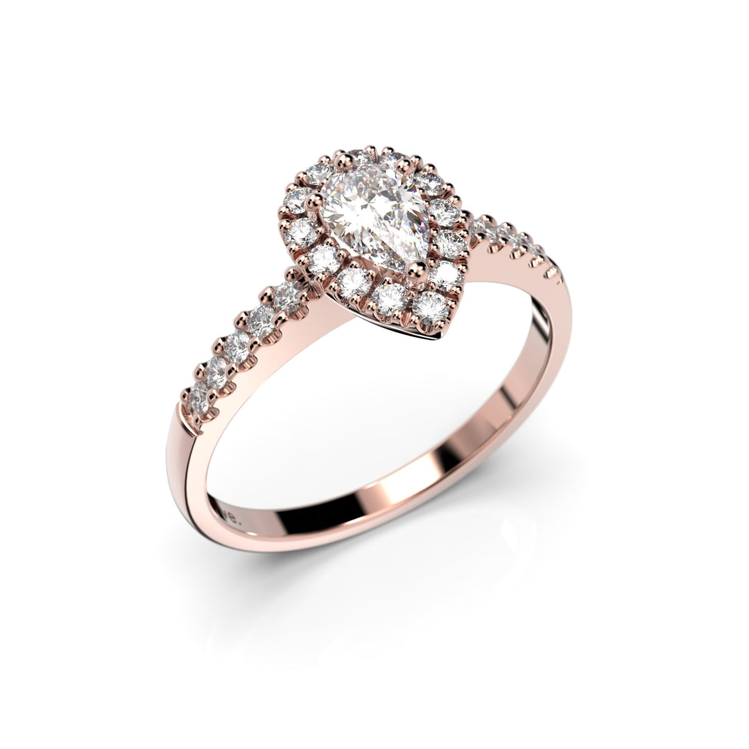Festive Timanttisormus Penelope 0,53 ct Punakulta