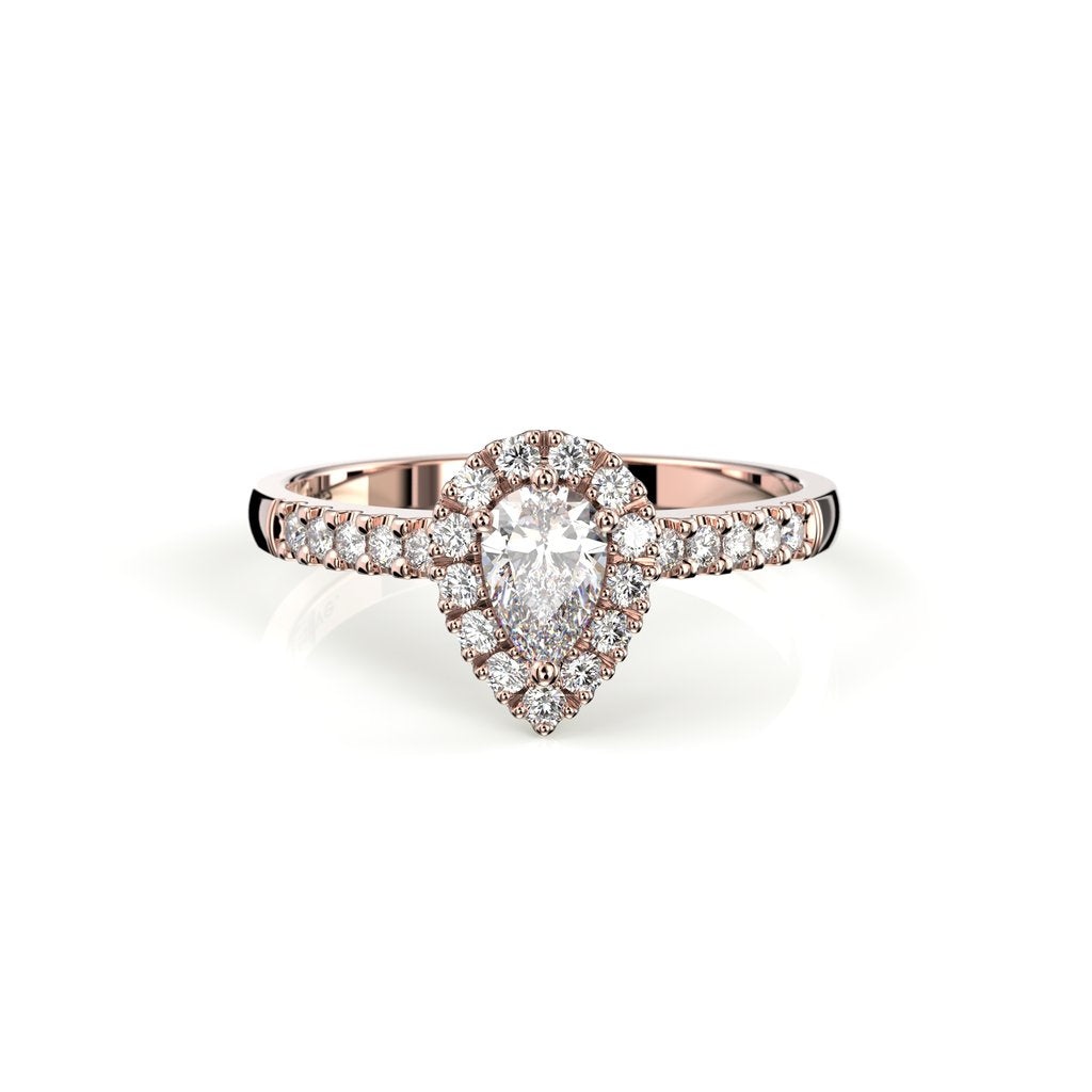 Festive Timanttisormus Penelope 0,53 ct Punakulta