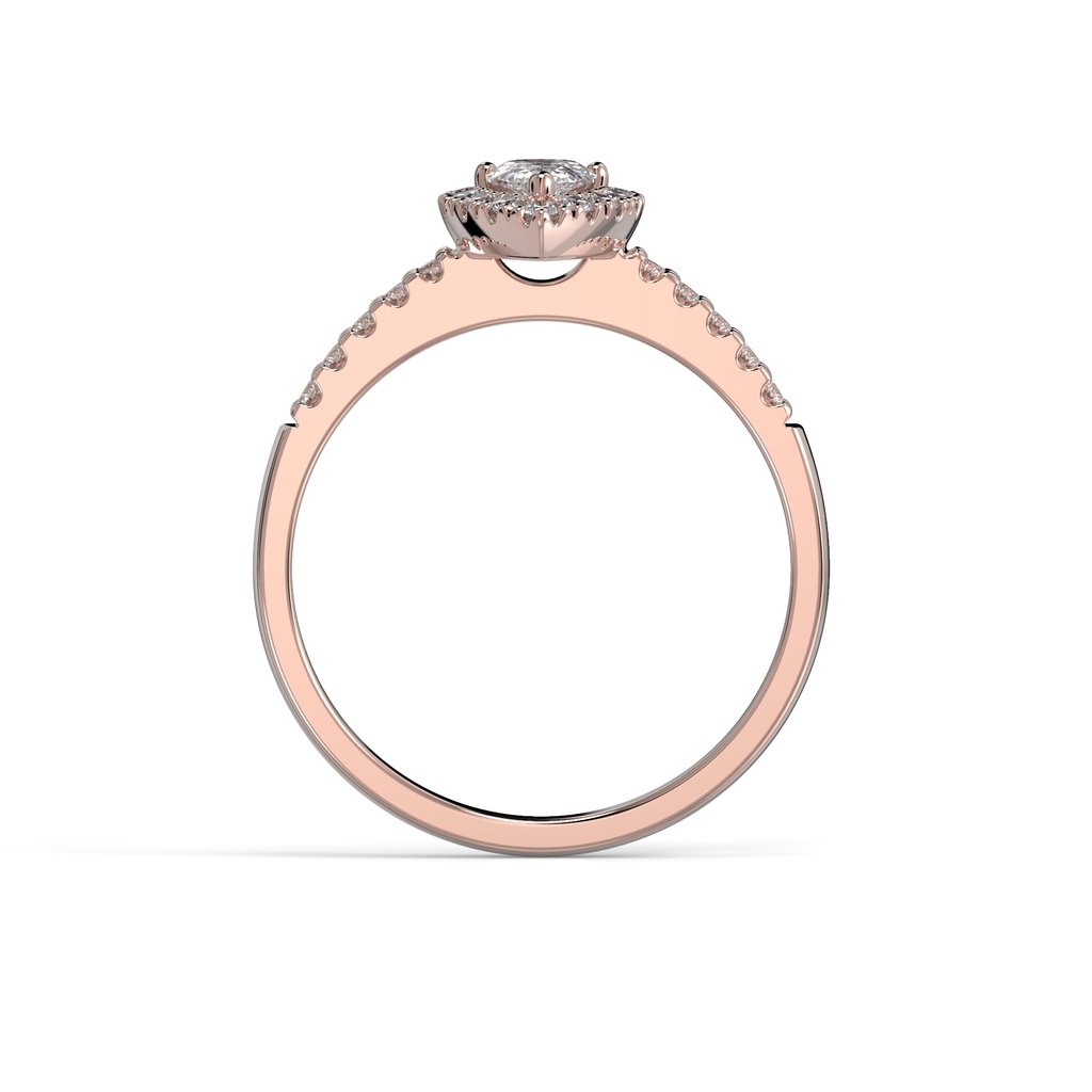 Festive Timanttisormus Penelope 0,53 ct Punakulta