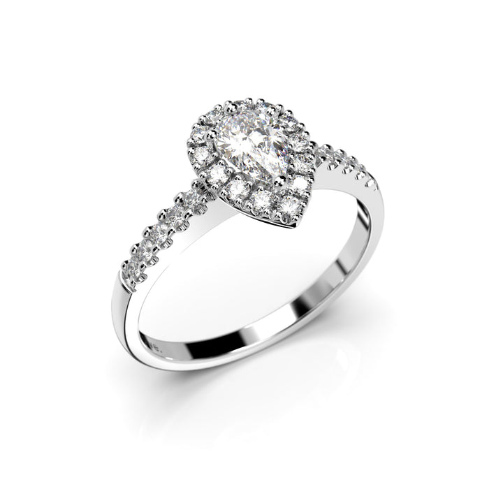 Festive Timanttisormus Penelope 0,53 ct Valkokulta
