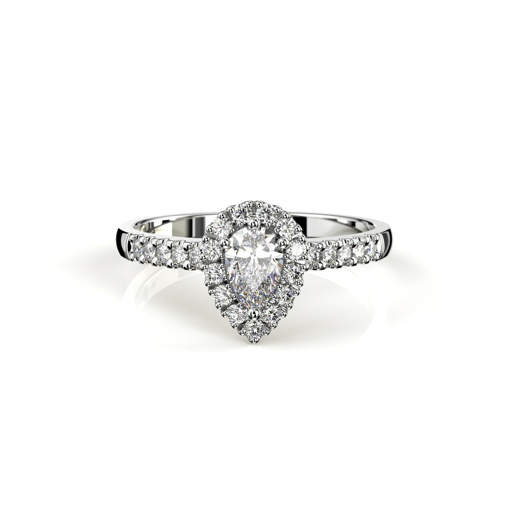 Festive Timanttisormus Penelope 0,53 ct Valkokulta