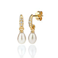 Kohinoor Elina diamond earrings with pearls 143-267-08
