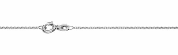 Valkokultainen ankkuriketju 1,1 mm 14K valkokulta