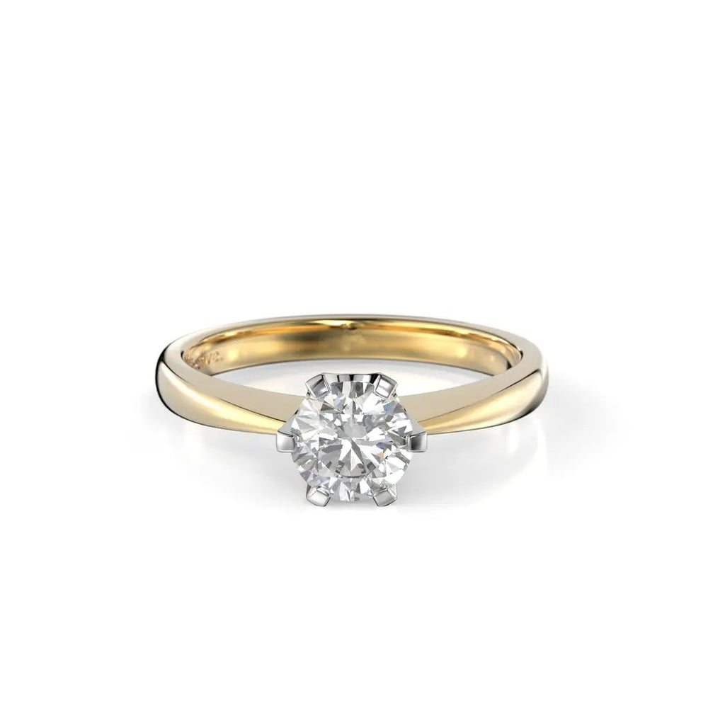 Festive Classic Timanttisormus 0,60 ct Keltakulta