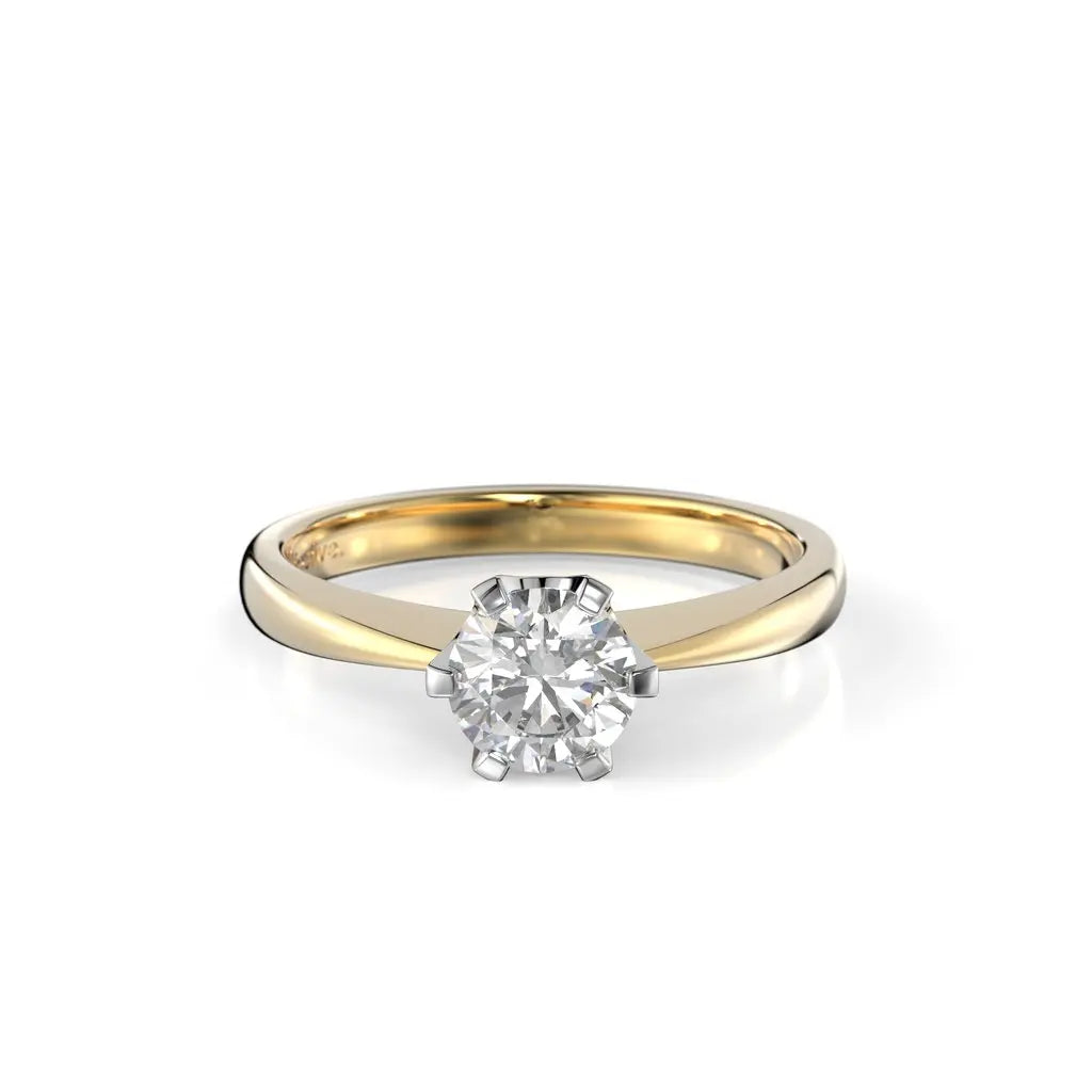 Festive Classic Timanttisormus 0,60 ct Keltakulta