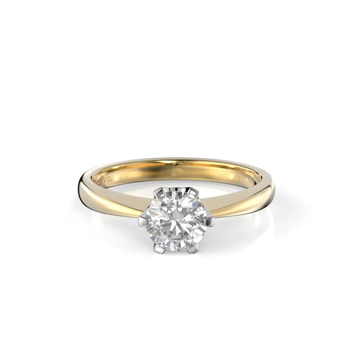Festive Classic Timanttisormus 0,60 ct Keltakulta