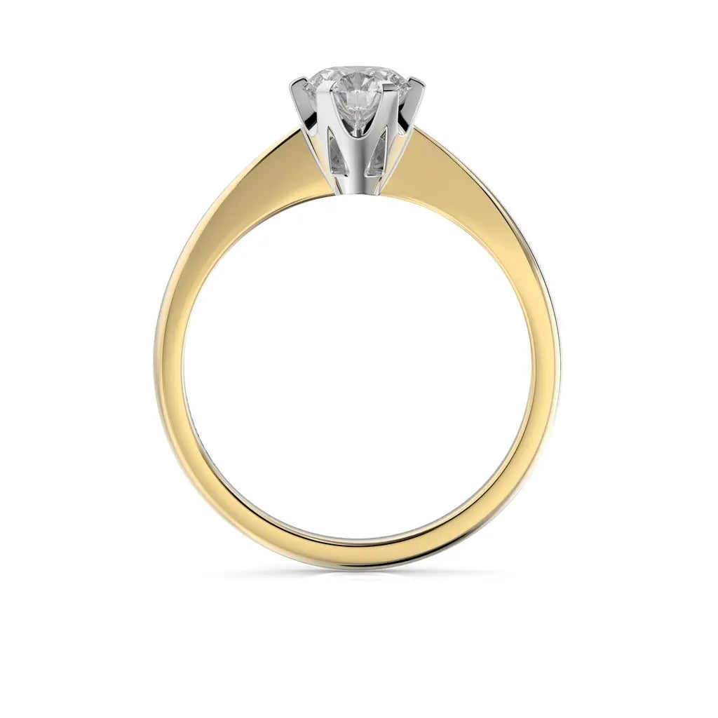 Festive Classic Timanttisormus 0,60 ct Keltakulta