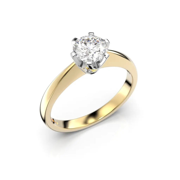 Festive Classic Timanttisormus 0,60 ct Keltakulta