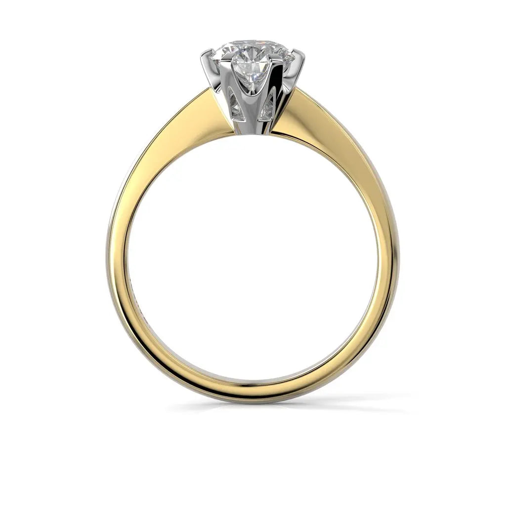 Festive Classic Timanttisormus 0,70 ct Keltakulta