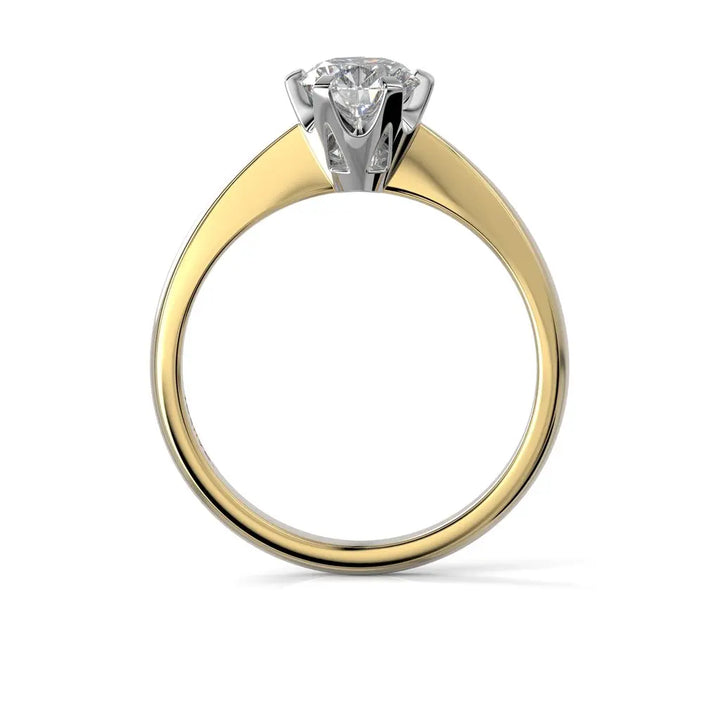 Festive Classic Timanttisormus 0,70 ct Keltakulta