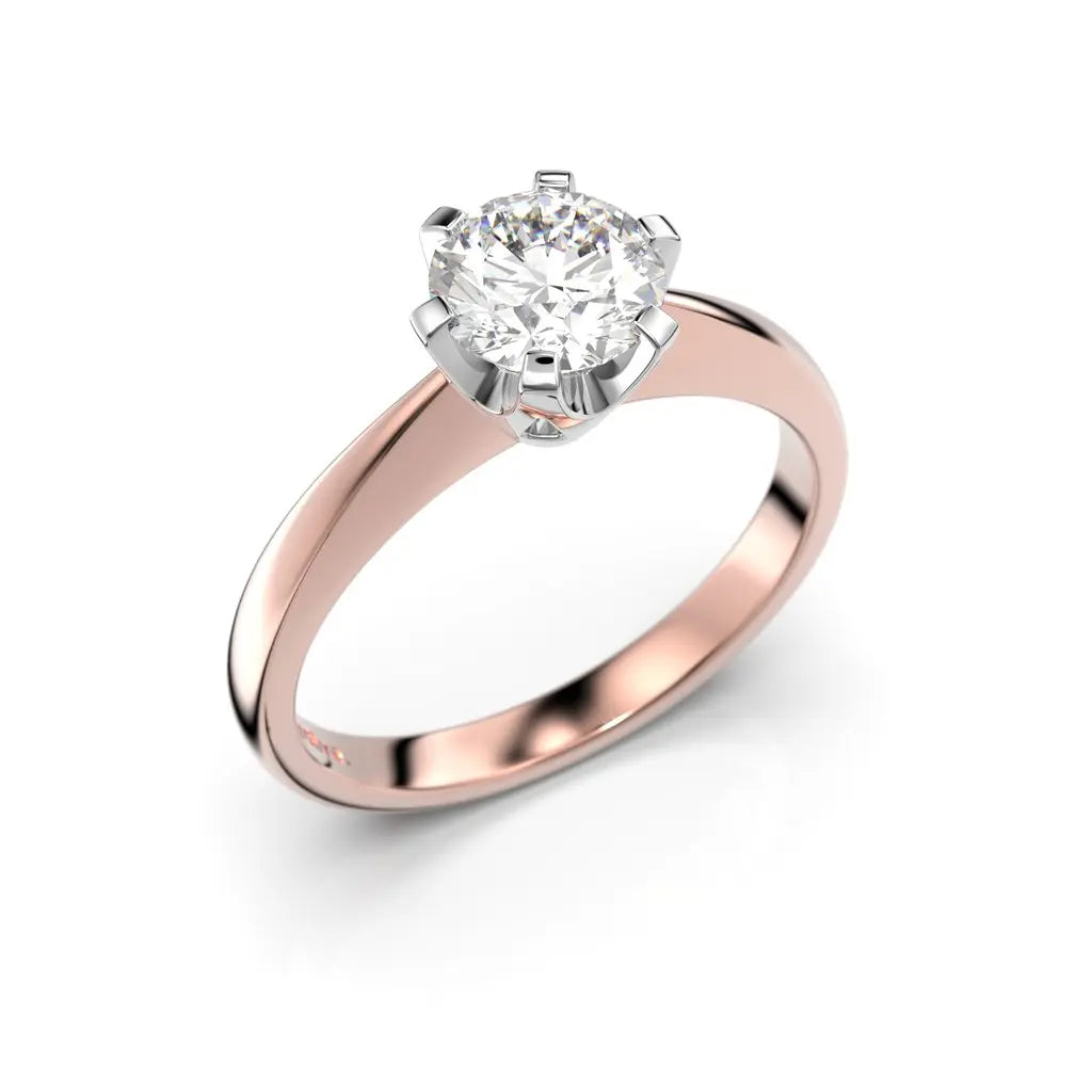 Festive Classic Timanttisormus 0,70 ct Punakulta