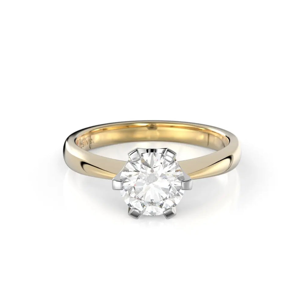 Festive Classic Timanttisormus 1,00 ct Keltakulta