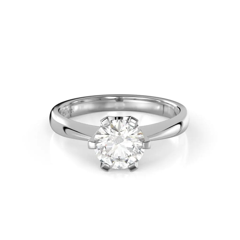 Festive Classic Timanttisormus 1,00 ct Valkokulta