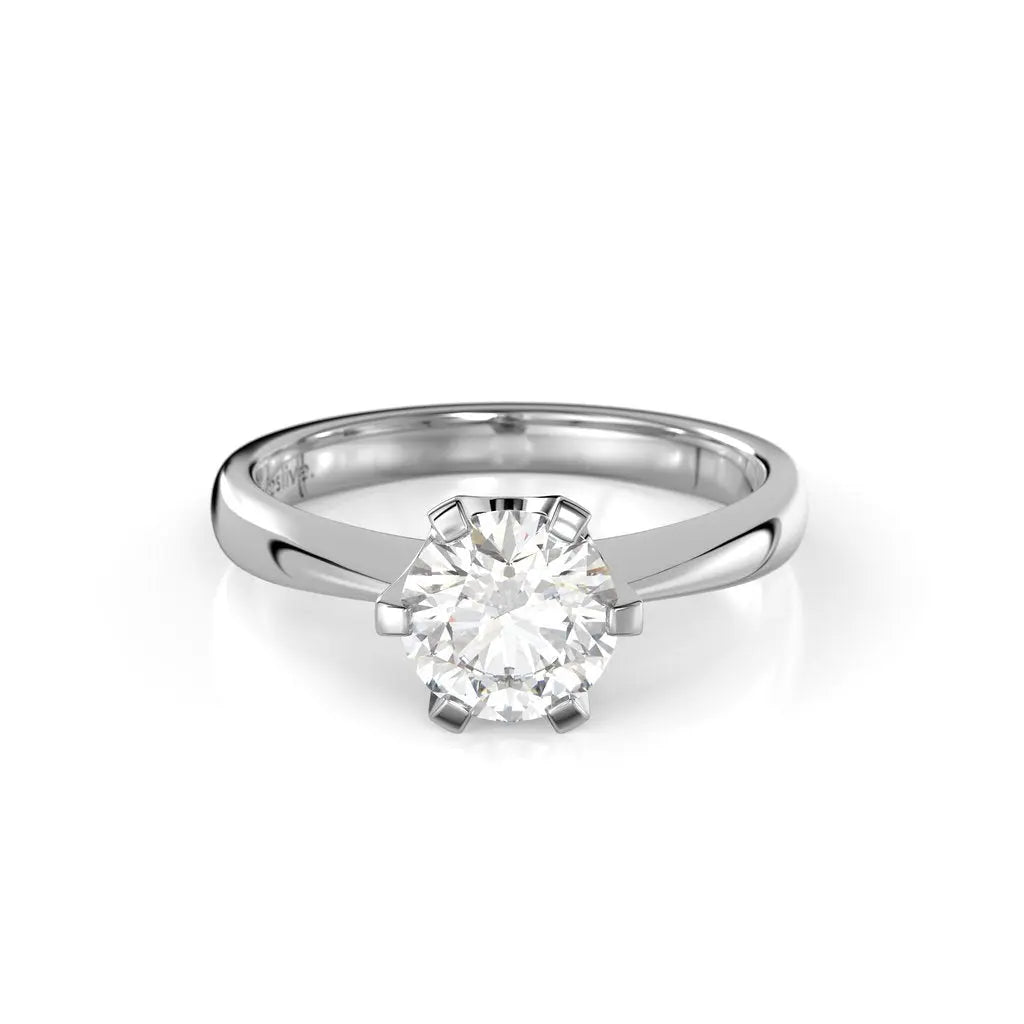 Festive Classic Timanttisormus 1,00 ct Valkokulta
