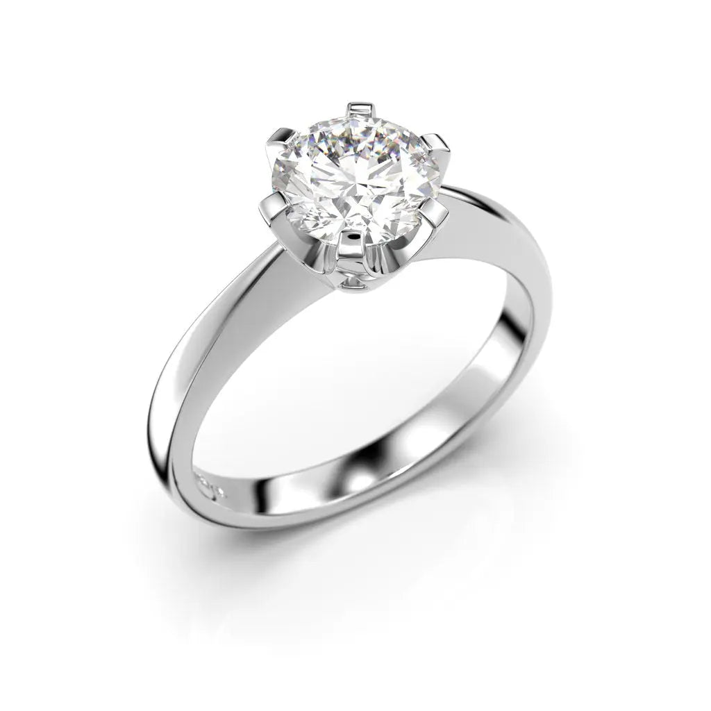 Festive Classic Timanttisormus 1,00 ct Valkokulta