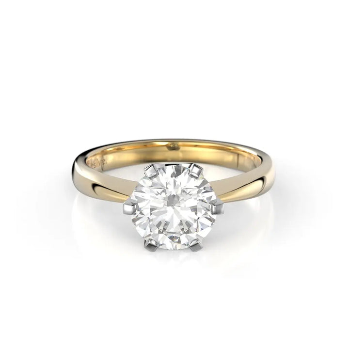 Festive Classic Timanttisormus 1,50 ct Keltakulta
