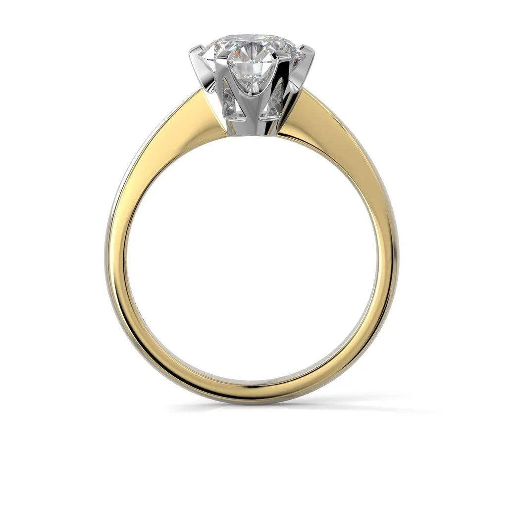 Festive Classic Timanttisormus 1,50 ct Keltakulta