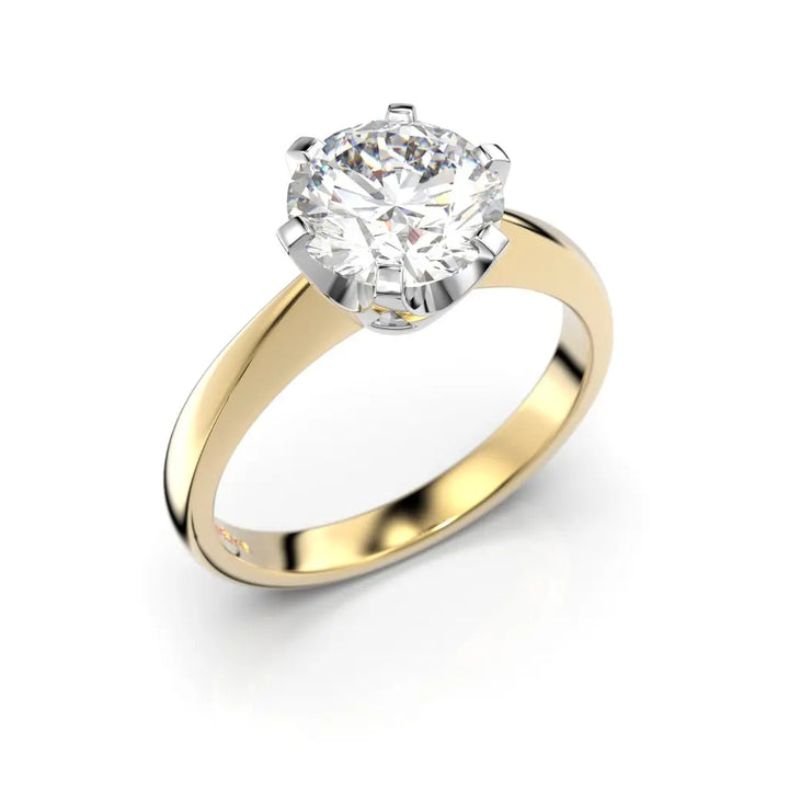 Festive Classic Timanttisormus 1,50 ct Keltakulta